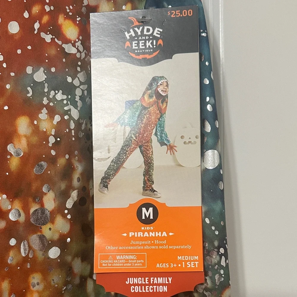 Green Piranha Costume for Kids - Picture 2 of 6